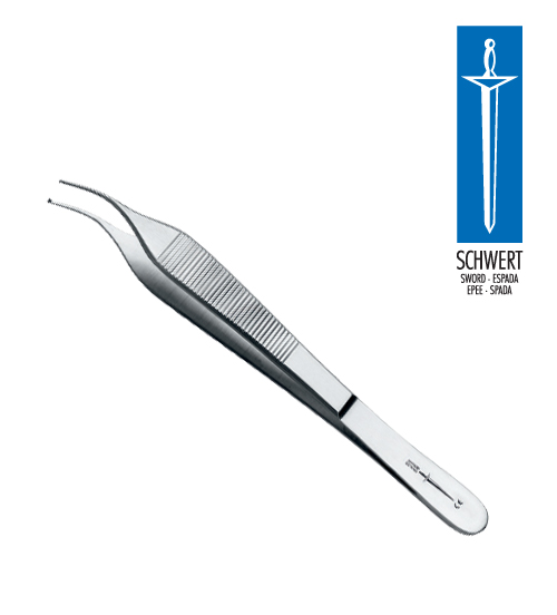 SCHWERT 15 Cm Micro Adson Dişli Eğri