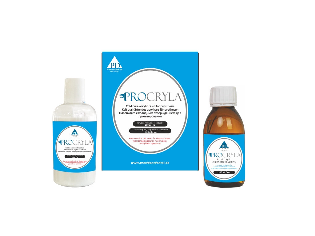 PRESIDENT DENTAL PROCRYLA Sıcak Akrilik & Likit Mini Kit